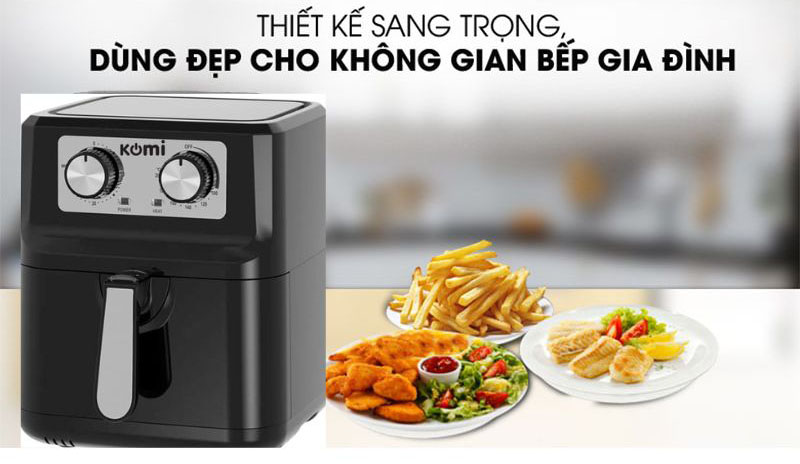 Nồi chiên không dầu Komi KM-NC502 - Hàng chính hãng