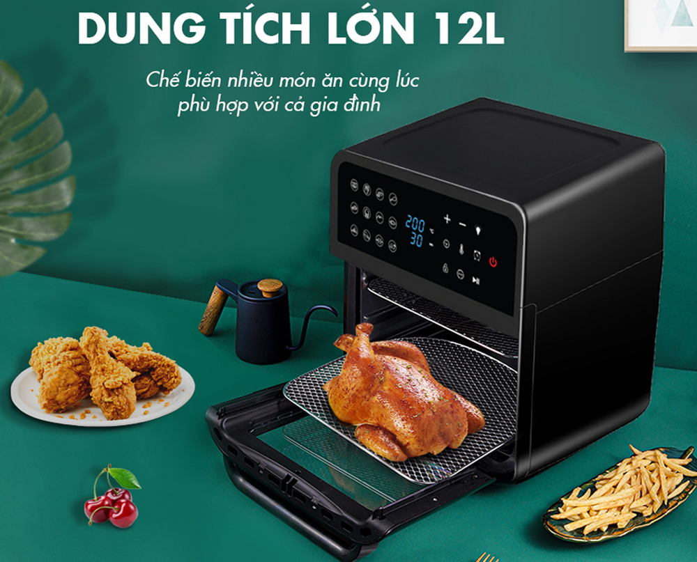 Nồi chiên không dầu Nagakawa NAG3307 (12 lít) - Hàng chính hãng