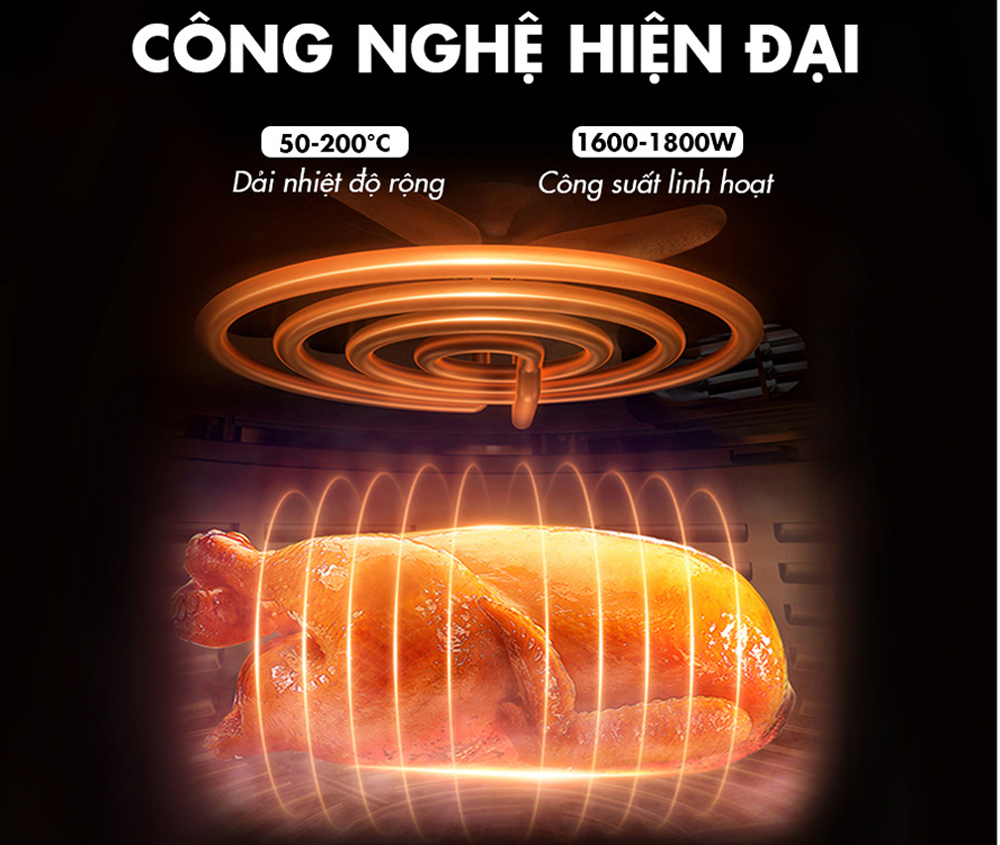 Nồi chiên không dầu Nagakawa NAG3307 (12 lít) - Hàng chính hãng