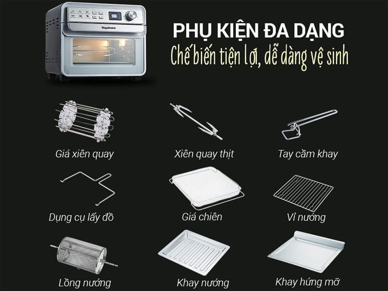 Đa dạng phụ kiện đi kèm
