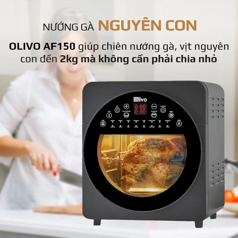 Nồi chiên không dầu Olivo AF150 - Hàng chính hãng