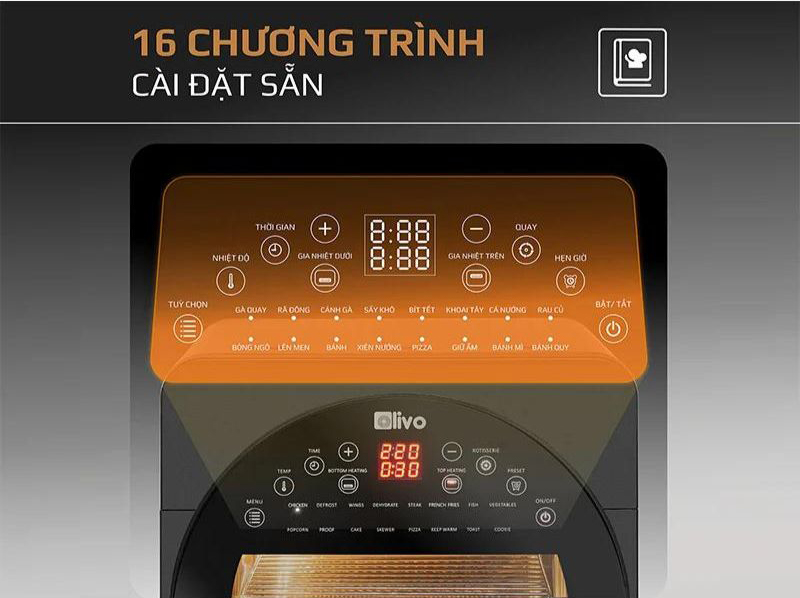 Nồi chiên không dầu Olivo AF150 - Hàng chính hãng