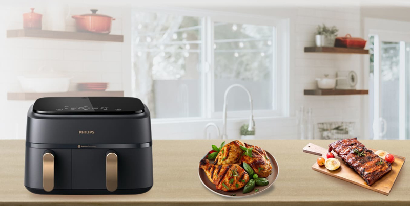 Kiểu dáng hiện đại với ngăn chiên đôi độc đáo