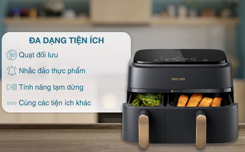 Nồi được trang bị nhiêu tính năng tiện ích đi kèm