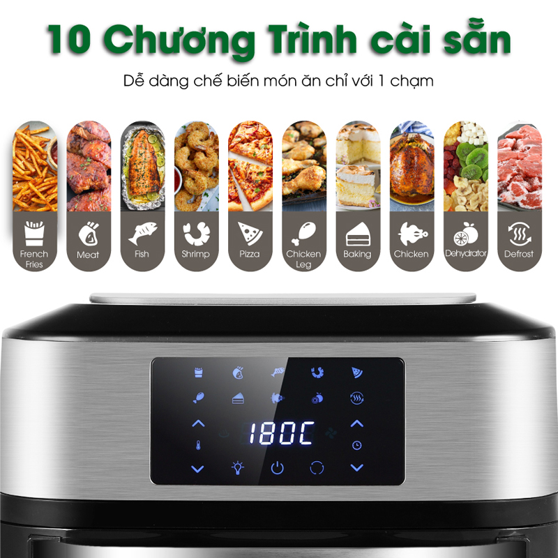 Có 10 chương trình được cài đặt sẵn