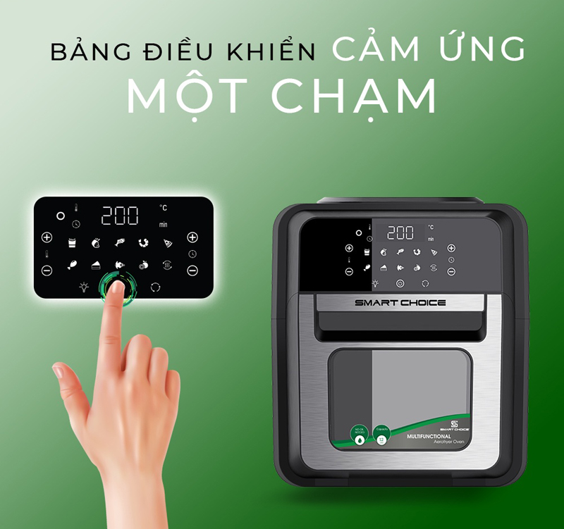 Điều khiển cảm ứng nhạy bén, dễ sử dụng và màn hình LED hiển thị rõ dễ quan sát