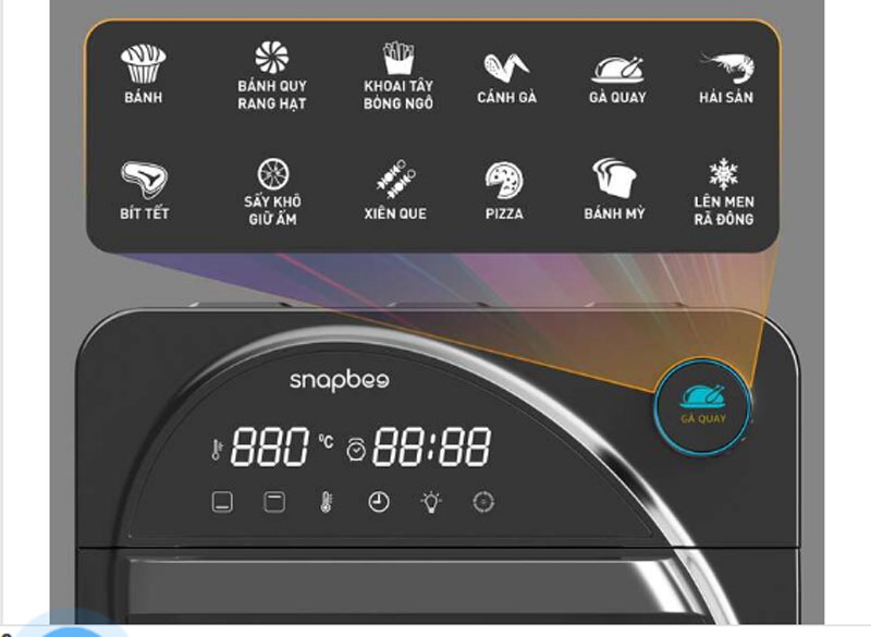 Nồi chiên không dầu Snapbee QUEEN RF15 - Hàng chính hãng