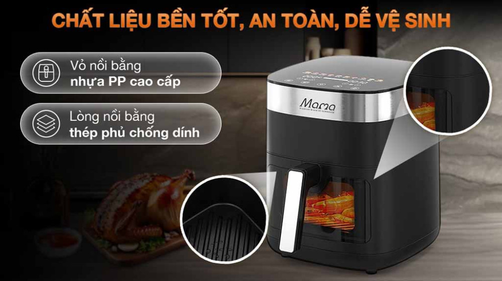 Chất liệu cấu tạo cao cấp tạo độ bền cao cho sản phẩm