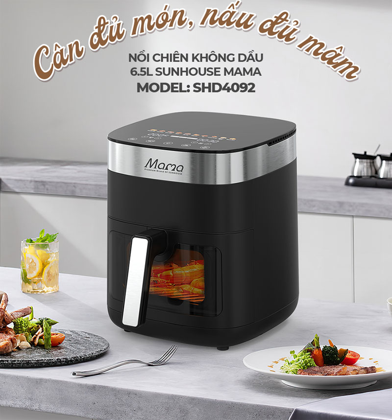 Nồi chiên không dầu Sunhouse SHD4092 - Hàng chính hãng