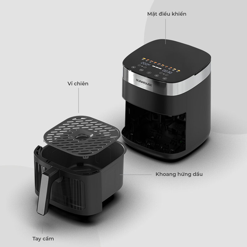 Nồi chiên không dầu Sunhouse SHD4092 - Hàng chính hãng