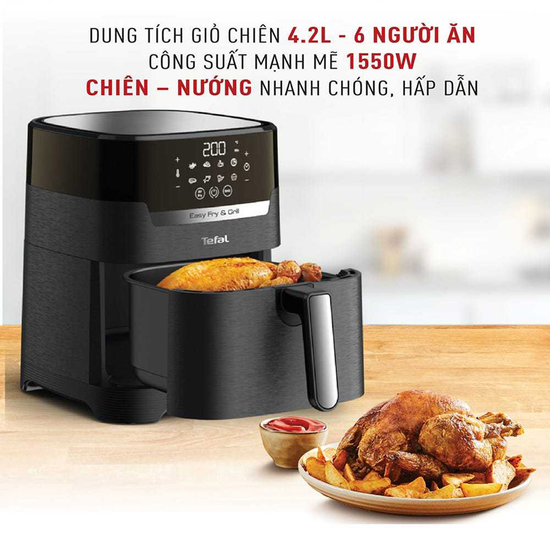 Nồi chiên không dầu Tefal 4.2 lít EY505815 - Hàng chính hãng