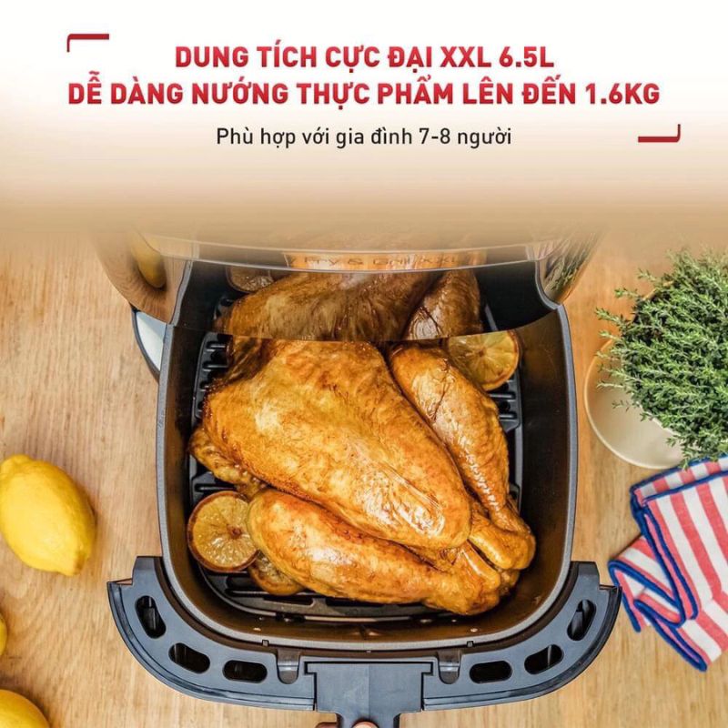 Nồi chiên không dầu Tefal XXL EY801D15 - Hàng chính hãng