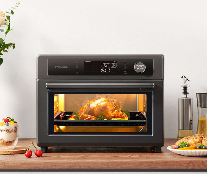 Công nghệ làm nóng bằng nhiệt 3D, tản nhiệt xuyên thấu, giúp thực phẩm chín đều