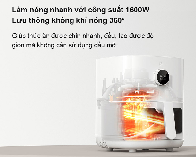 Nồi chiên không dầu Xiaomi SMART AIR FRYER PRO - Hàng chính hãng