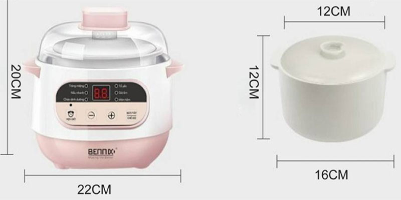 Nồi chưng yến Bennix BN-100A - 1 Lít - Hàng chính hãng