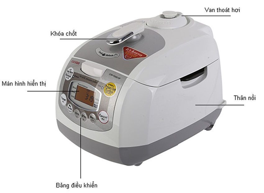 Nồi cơm-áp suất điện tử Cuckoo CRP-FA0610F - Hàng chính hãng