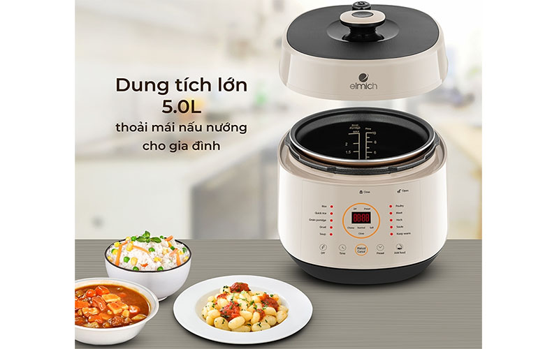 Nồi cơm áp suất điện tử Elmich PCE-1806 - Hàng chính hãng