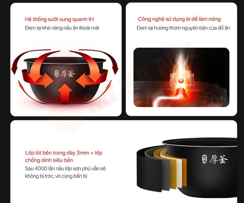 Nồi cơm điện cao tần Xiaomi MFB2AM - Hàng chính hãng