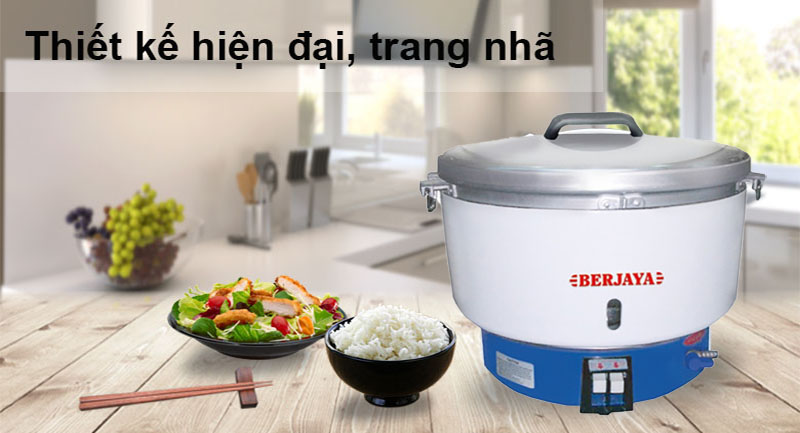 Nồi cơm công nghiệp dùng gas Berjaya BJY-GRC40 - Hàng chính hãng