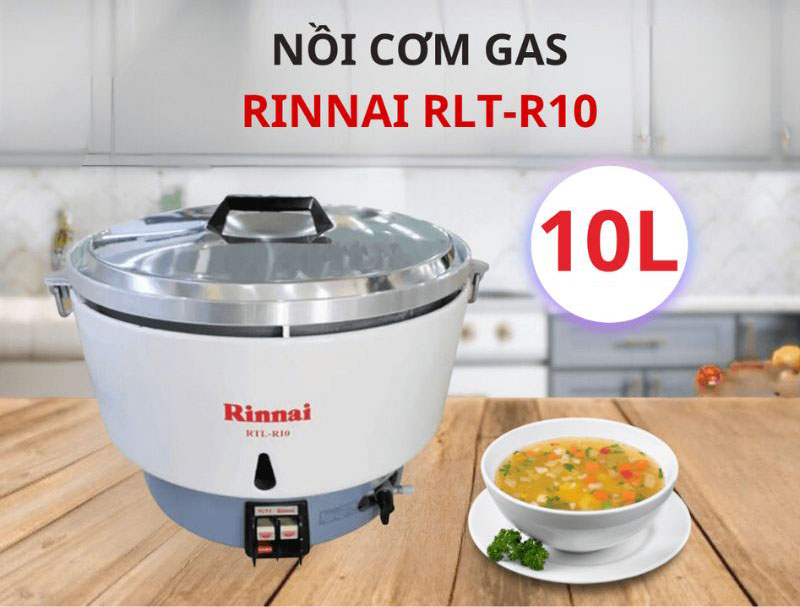 Nồi cơm gas công nghiệp Rinnai RTL-R10 - Hàng chính hãng