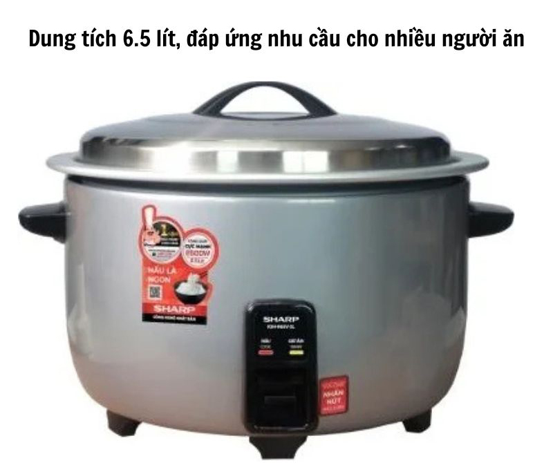 Nồi cơm công nghiệp Sharp KSH-H65V-SL - Hàng chính hãng