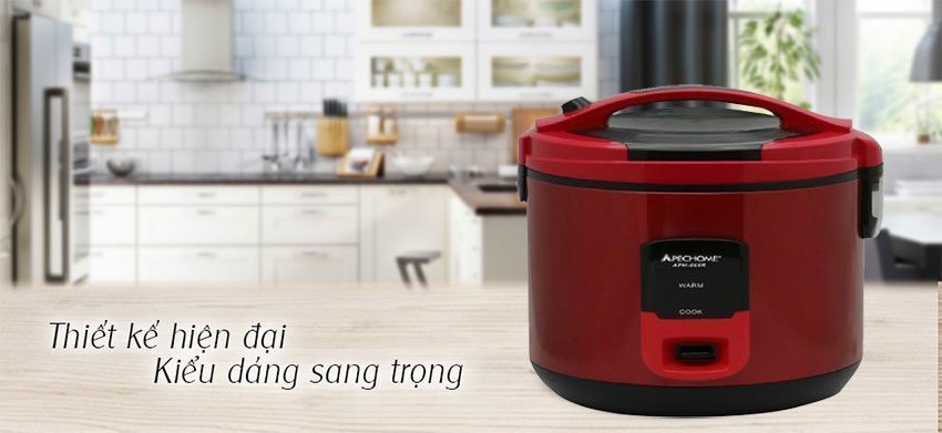 Nồi cơm điện 1,8 lít Apechome APH-666R - Hàng chính hãng