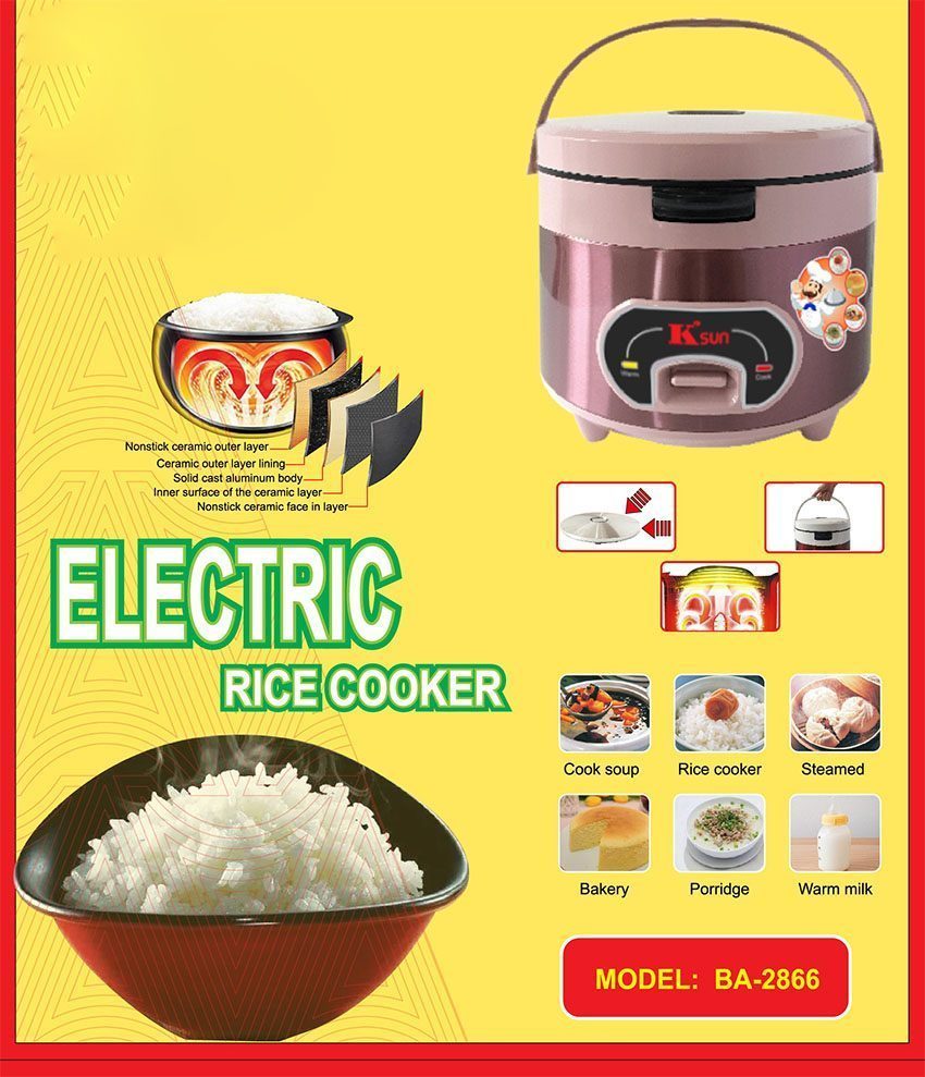 chức năng của nồi cơm điện 1.8L K'sun BA-2866