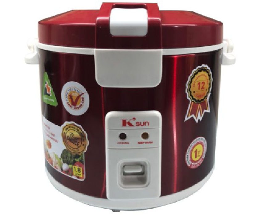 Nồi cơm điện 1.8L K'sun BA-2186S - Hàng chính hãng
