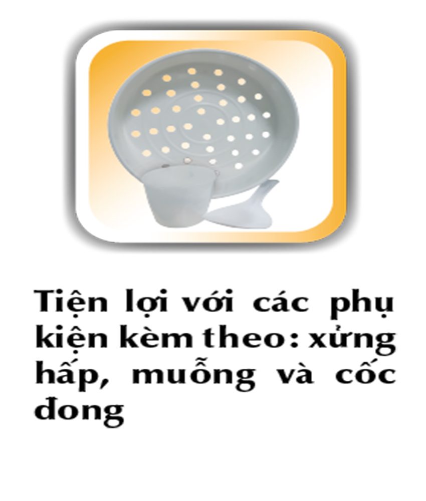 Nồi cơm điện Bluestone RCB-5520 với phụ kiện đi kèm tiện lợi