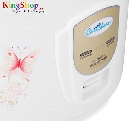 Nồi cơm điện nắp gài Caribbean CRC-182 - Dung tích 1.8L - Hàng chính hãng