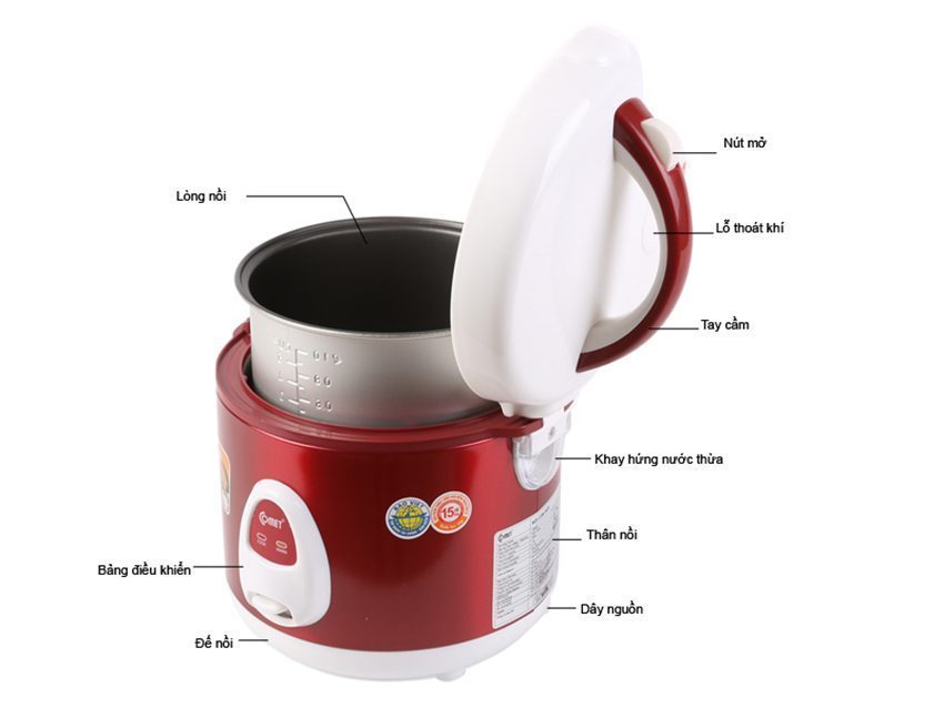 Nồi cơm điện Comet CM8025 - Hàng chính hãng