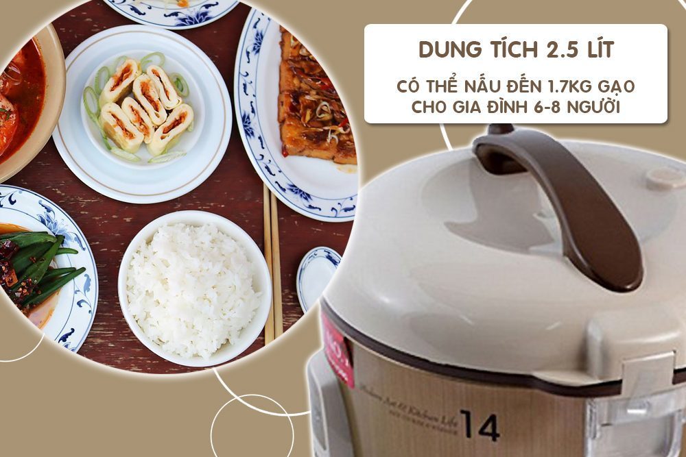 Nồi cơm điện Cuckoo CR-1413 2,5 lít  - Hàng chính hãng