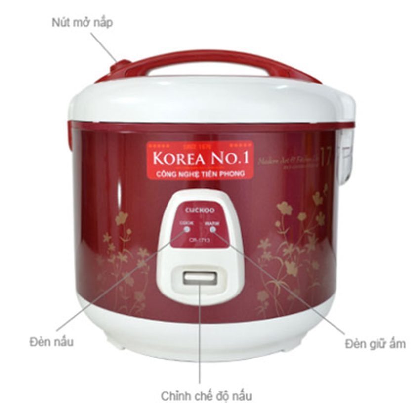 Nồi cơm điện Cuckoo CR-1713 - Hàng chính hãng