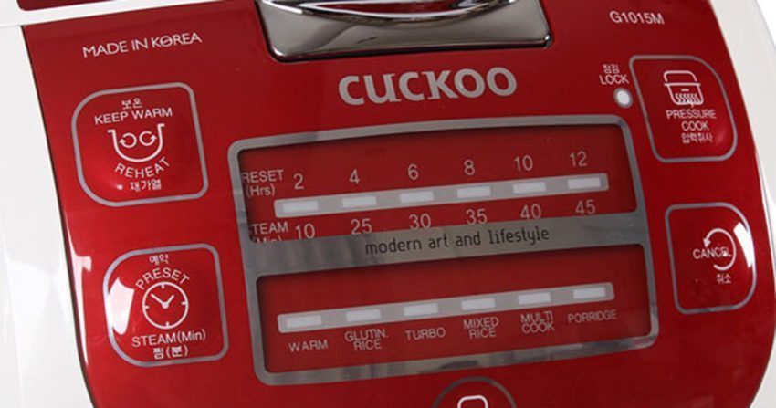 Nồi cơm - Áp suất điện tử 1.8 L Cuckoo CRP-G1015M-R - Hàng chính hãng