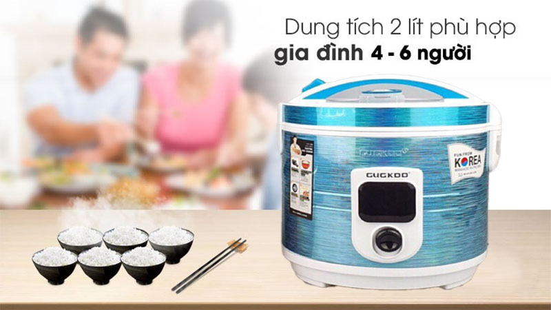 Dung tích của Nồi cơm điện Cuckoo GK-208