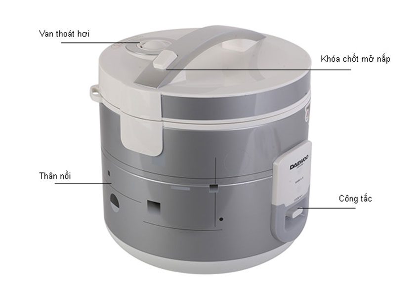 Nồi cơm điện Daewoo DWR-SF801 - Hàng chính hãng
