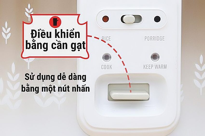 Điều khiển bằng cần gạt của nồi cơm điện Electrolux ERC-3405