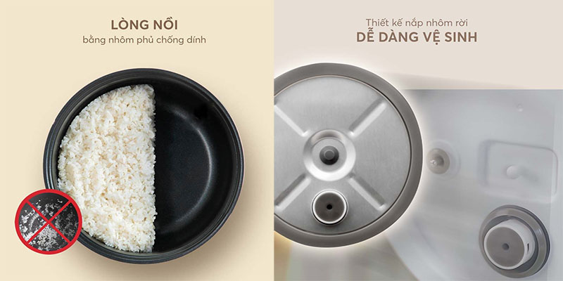 Nồi cơm điện Elmich RCE-3916 - Hàng chính hãng