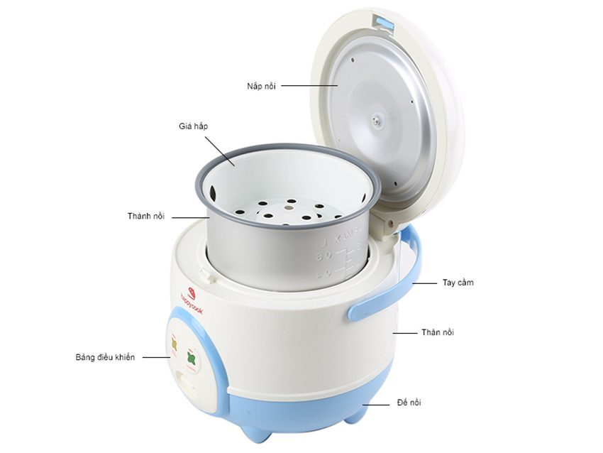 Chi tiết của nồi cơm điện HappyCook HC-120
