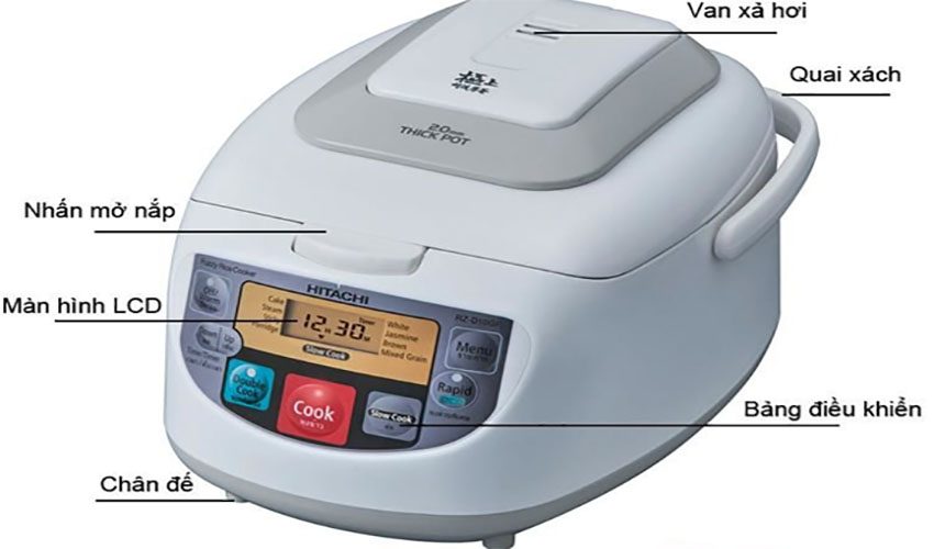 Nồi cơm điện Hitachi RZ-D10GFY - Hàng chính hãng
