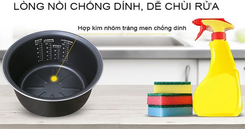 Nồi cơm điện tử Hitachi RZ-D18WFY - Hàng chính hãng