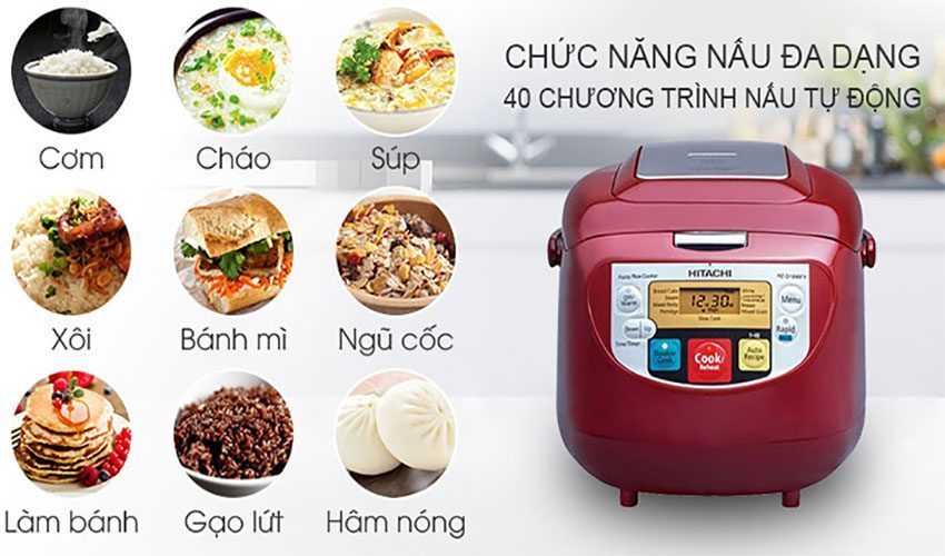 Nồi cơm điện tử Hitachi RZ-D18WFY - Hàng chính hãng