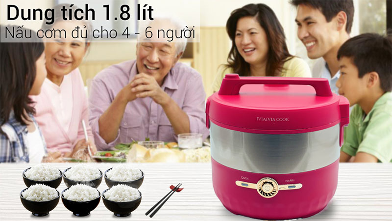 Dung tích của Nồi cơm điện IVIAIVIA COOK MM-NC19
