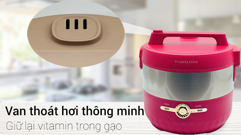 Thiết kế van thoát hơi nước của Nồi cơm điện IVIAIVIA COOK MM-NC19
