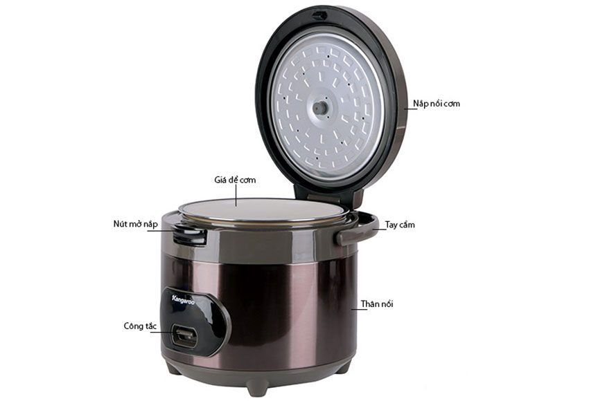 Nồi cơm điện Kangaroo KG18R2 - Hàng chính hãng