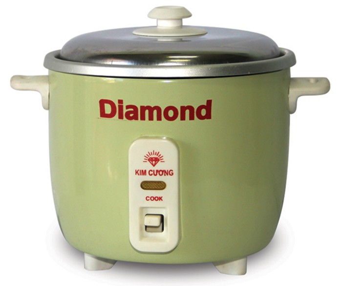 Nồi cơm điện Kim Cương KC-0.3LR - Nắp rời 0.3 lít - Hàng chính hãng