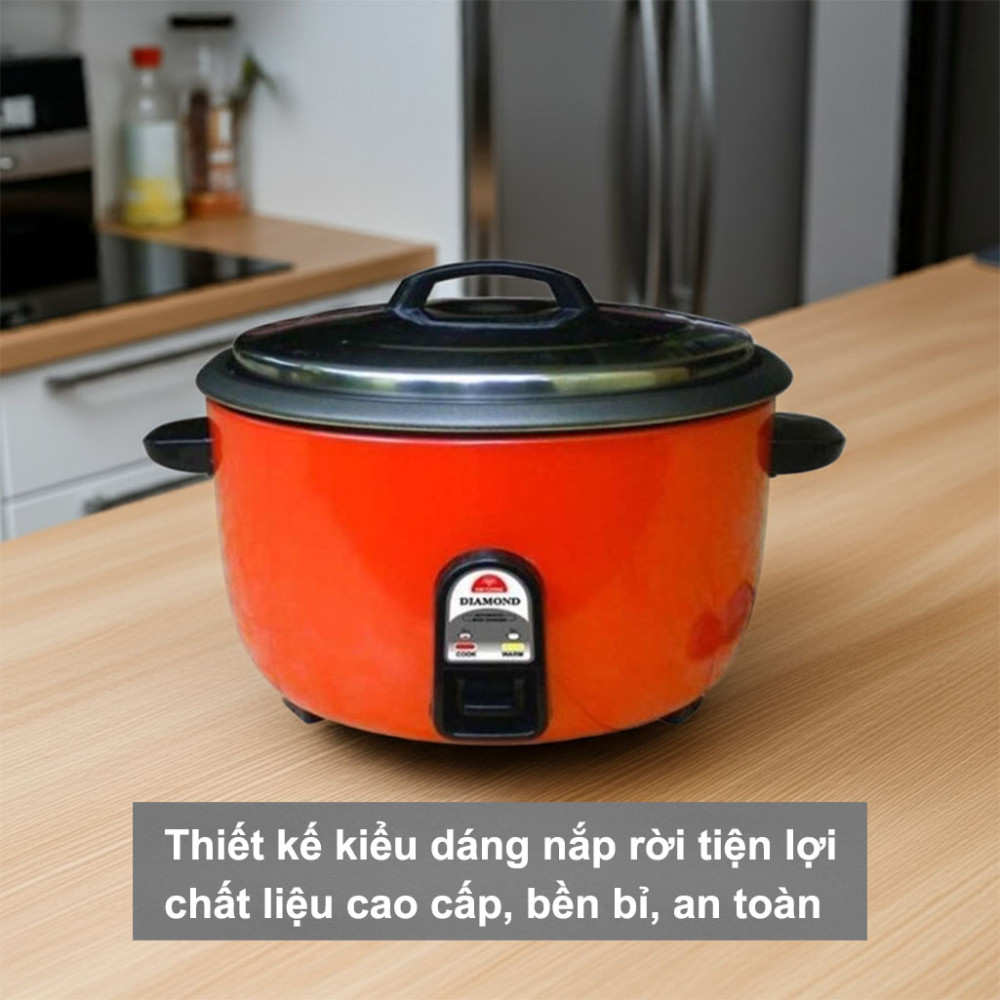 Nồi cơm điện Kim Cương nắp rời KC-10L-CD (Có chống dính) - Hàng chính hãng