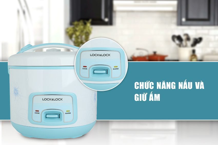 Nồi cơm điện Lock & Lock EJR446BLU - Hàng chính hãng