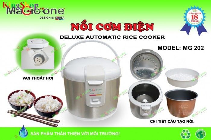 Nồi cơm điện Magic One MG-202 - Dung tích 1.8L