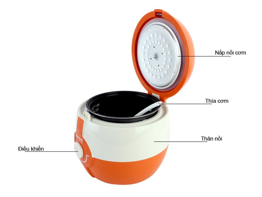Chi tiết của nồi cơm điện Mama Sunhouse SHD-8220WO